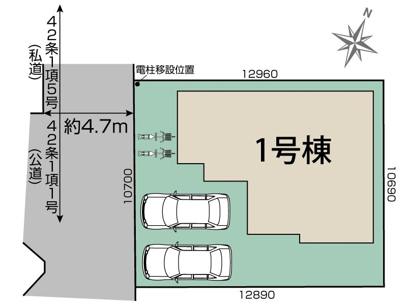ブルーミングガーデン枚方市甲斐田新町１棟の見取り図