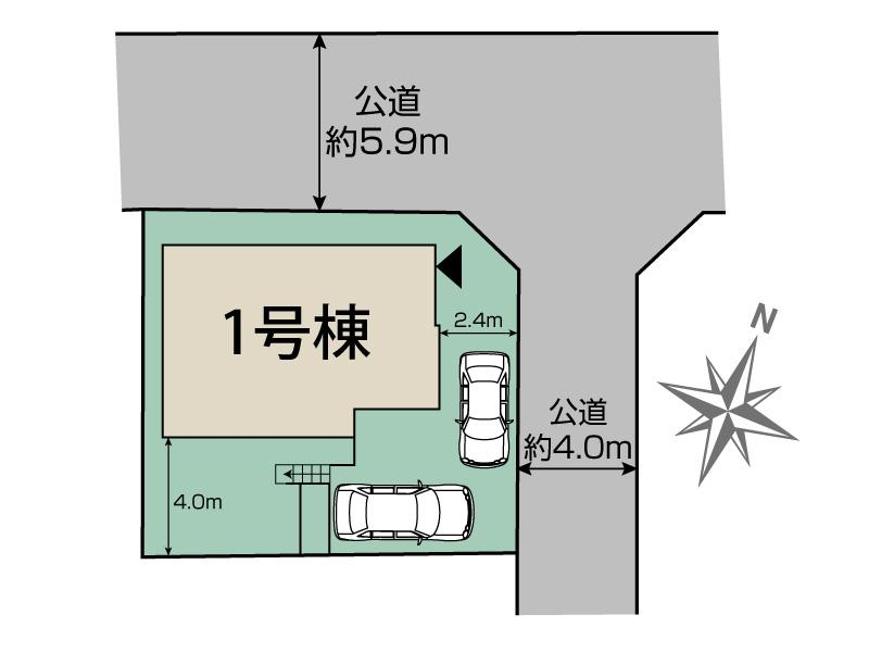 船橋市松が丘2丁目1棟 区画図