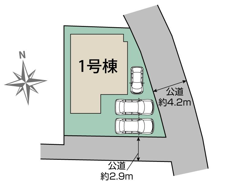  熊谷市円光2丁目1棟 区画図