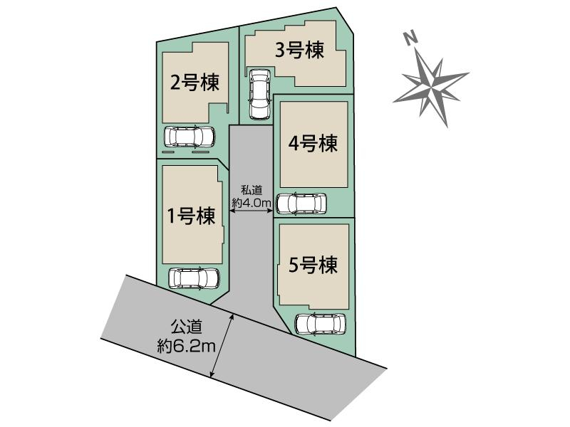 川口市坂下町2丁目5棟 区画図
