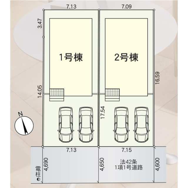 クレイドルガーデン金沢市山科 第5の見取り図