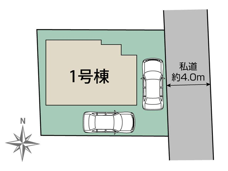 ブルーミングガーデン小平市学園東町１棟の見取り図