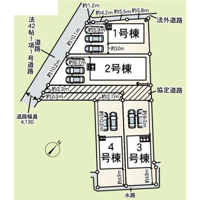 クレイドルガーデン美濃加茂市森山町 第4の見取り図