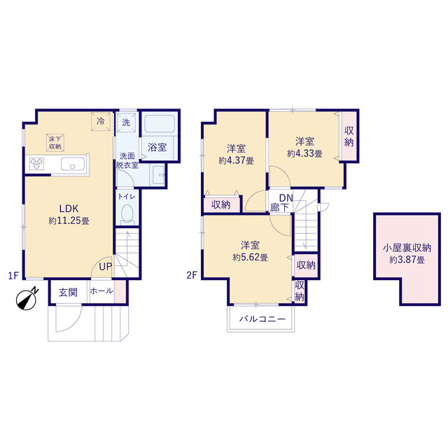 リーブルガーデン府中市清水が丘１期の見取り図
