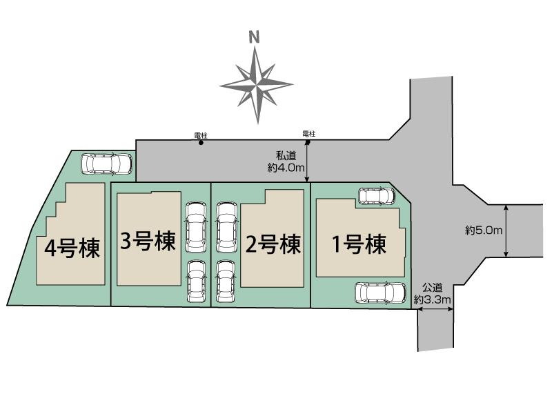 東村山市多摩湖町1丁目4棟 区画図
