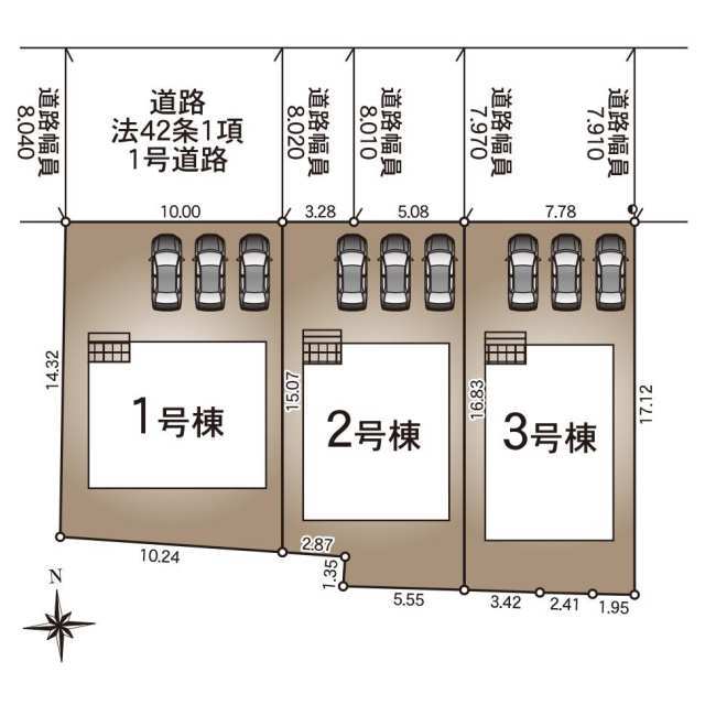 クレイドルガーデン福島市松木町 第1の見取り図