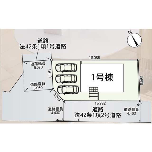 クレイドルガーデン石巻市開北 第6の見取り図