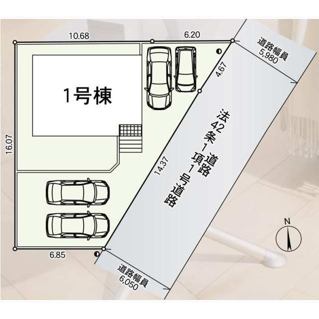 クレイドルガーデン石巻市貞山 第9の見取り図