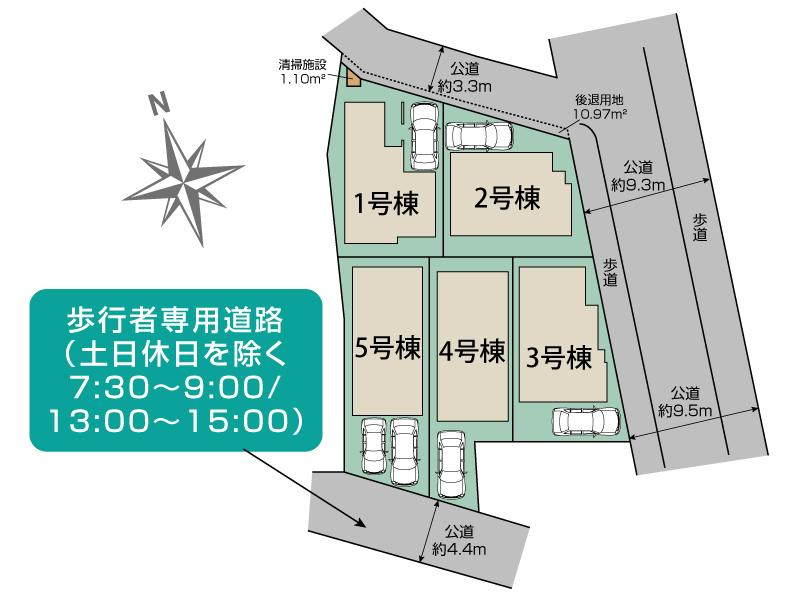 足立区伊興4丁目5棟 区画図