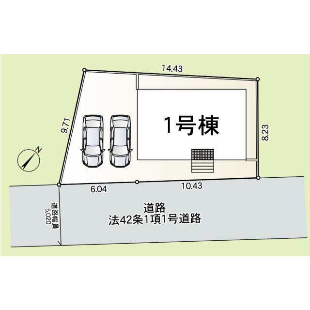 クレイドルガーデン高崎市新町 第13の見取り図