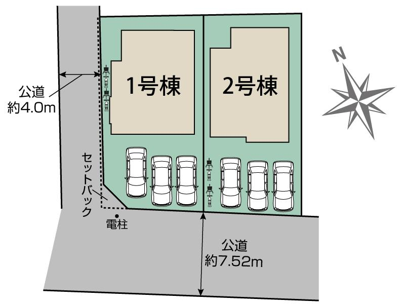 宇都宮市東原町2棟 区画図