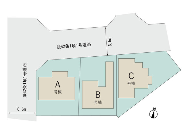 ハートフルタウン明石魚住町西岡2368番の見取り図