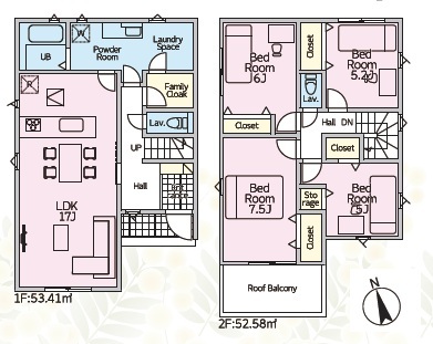 1号棟：間取り図