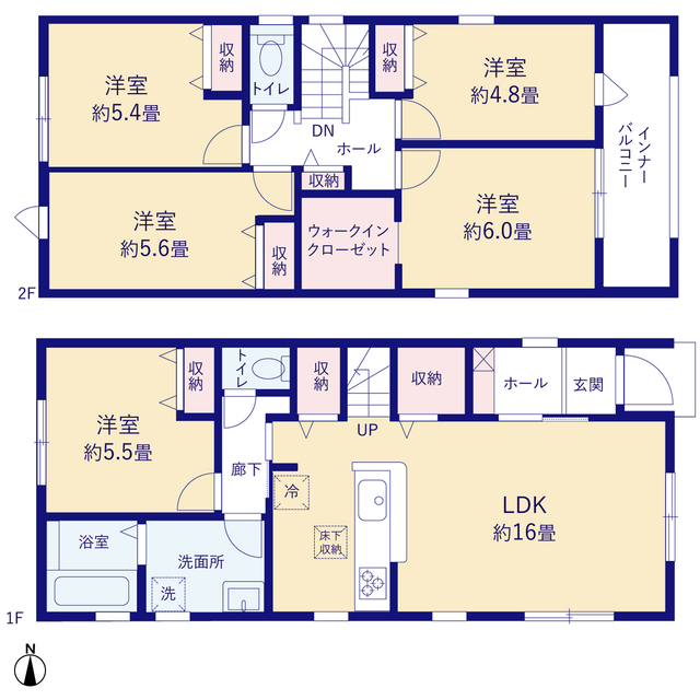 リーブルガーデン守山区森孝２丁目の見取り図