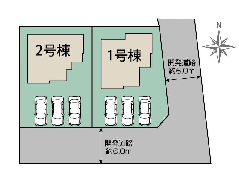 中央市成島2期2棟 区画図