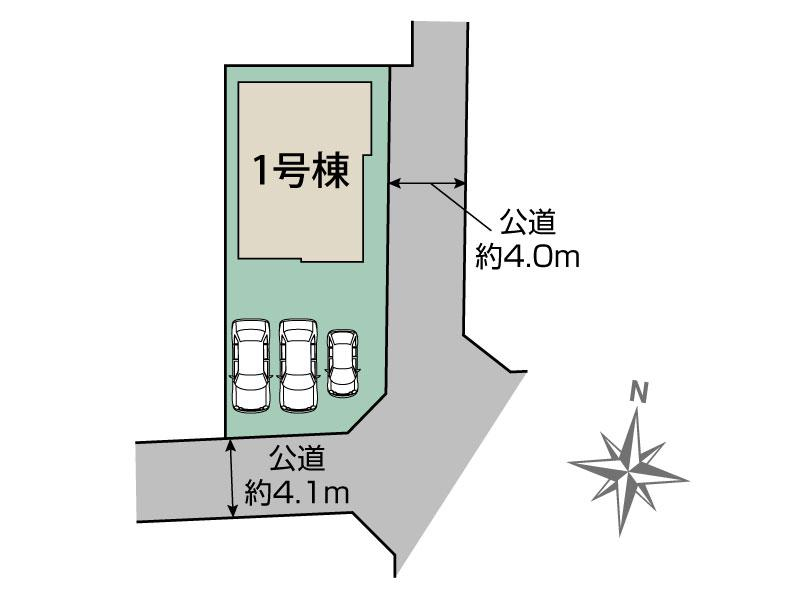 郡山市菜根4丁目1棟 区画図