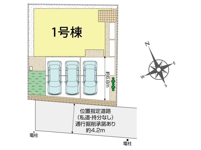 茅ヶ崎市香川3丁目1棟 区画図