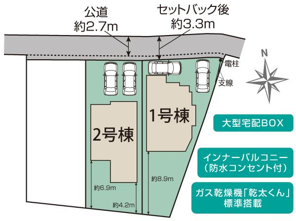 座間市座間1丁目3棟 区画図