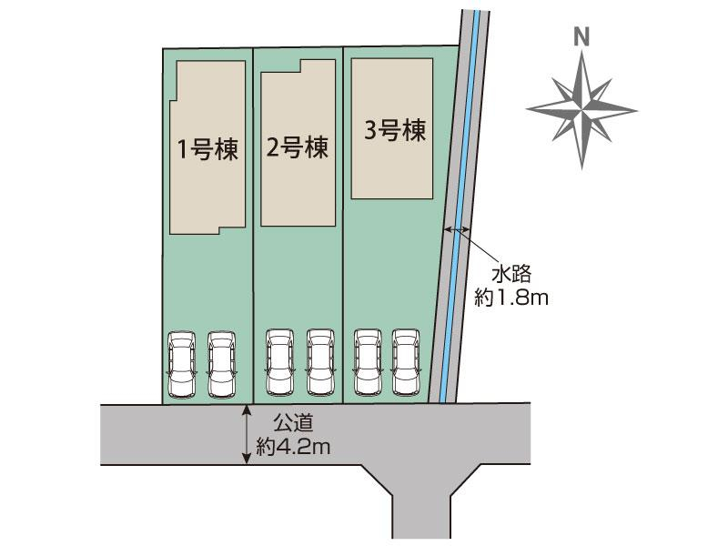 平塚市山下3丁目3棟 区画図