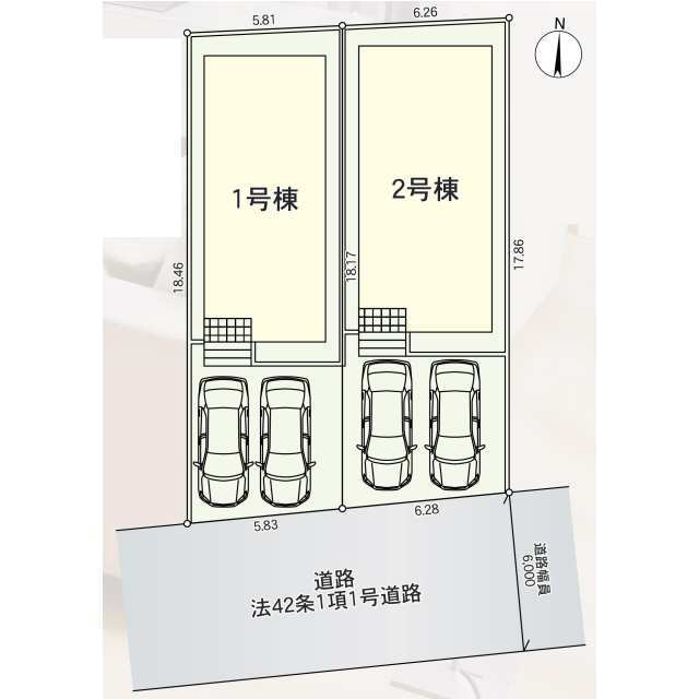 クレイドルガーデン厚木市妻田西 第15の見取り図