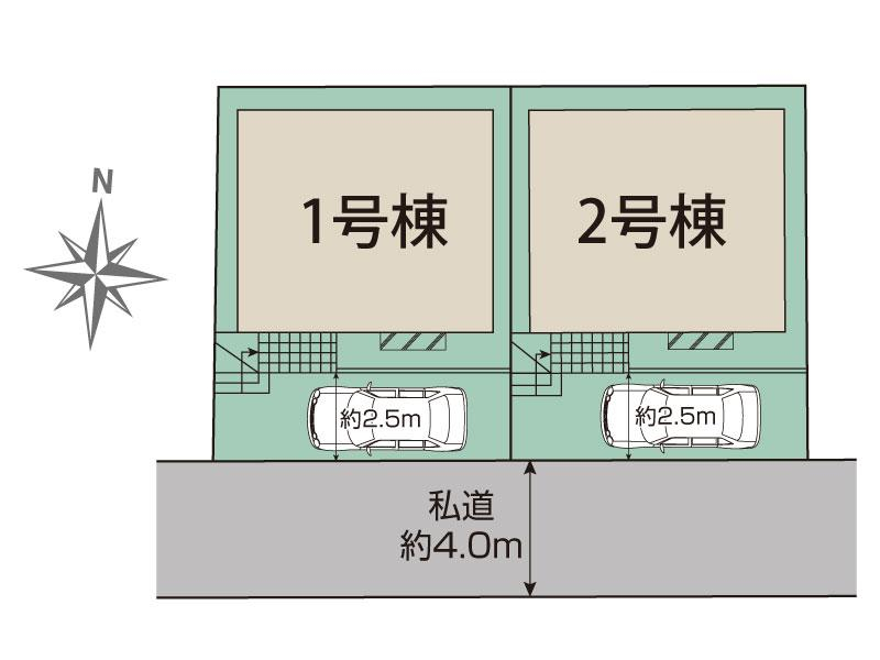 船橋市松が丘3丁目2期2棟 区画図