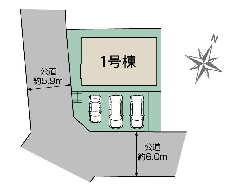 流山市富士見台1丁目1棟 区画図