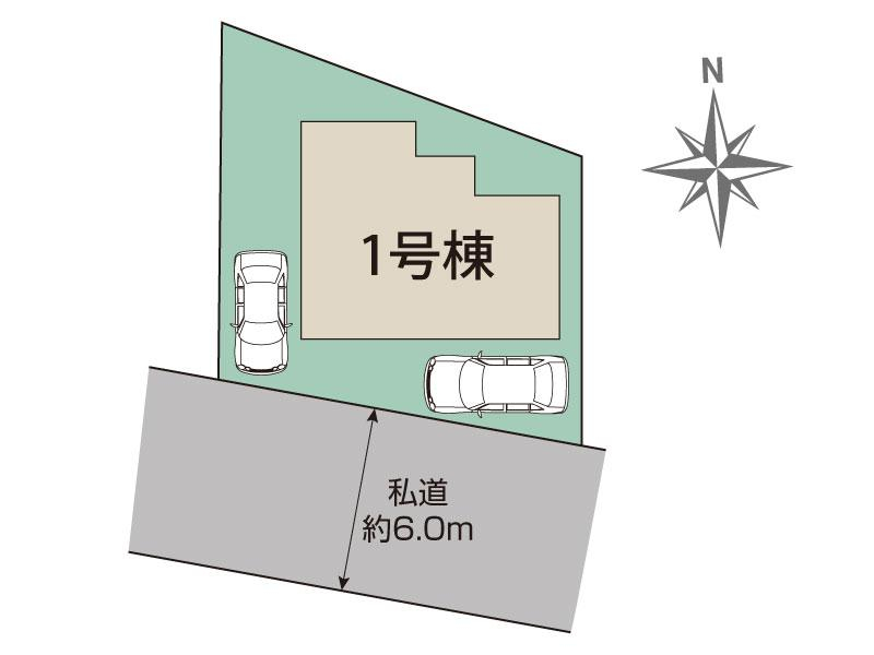 武蔵村山市学園1丁目1棟 区画図