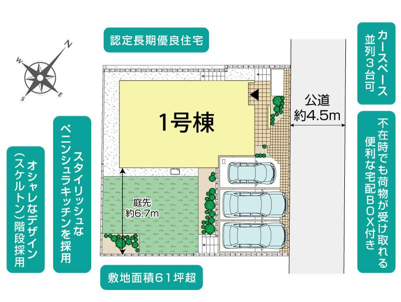 鎌倉市今泉台2丁目1棟 区画図