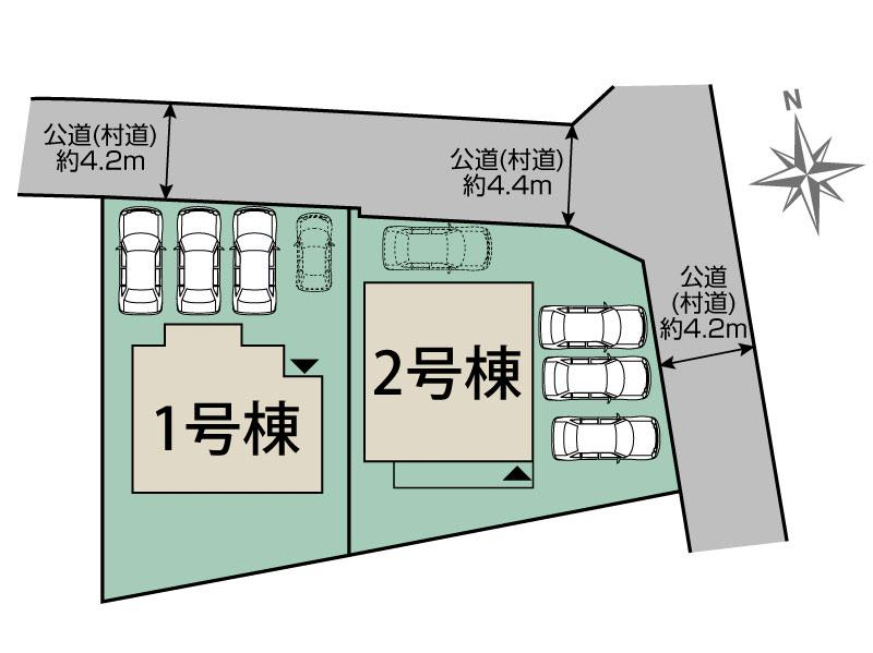 読谷村渡慶次2棟 区画図