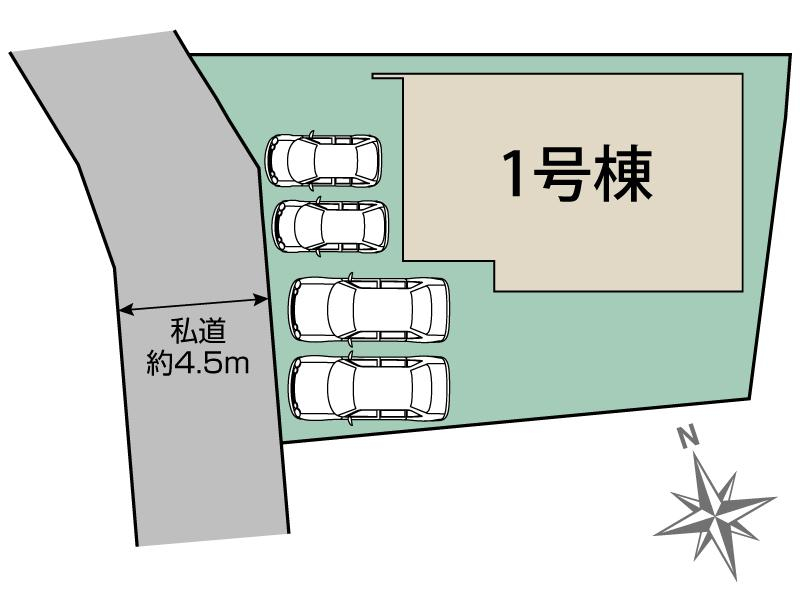 厚木市妻田東1丁目1棟 区画図