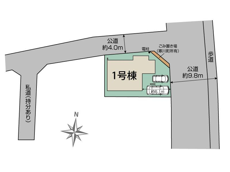 寒川町一之宮8丁目1棟 区画図