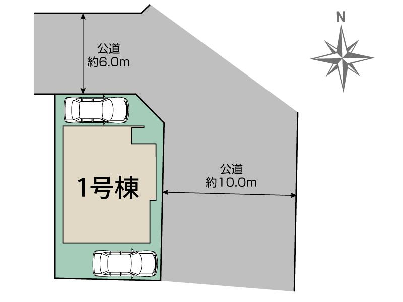 春日井市気噴町北2丁目1棟 区画図