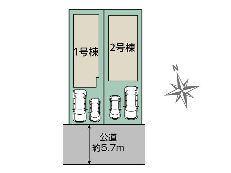 尼崎市神田中通8丁目2棟 区画図