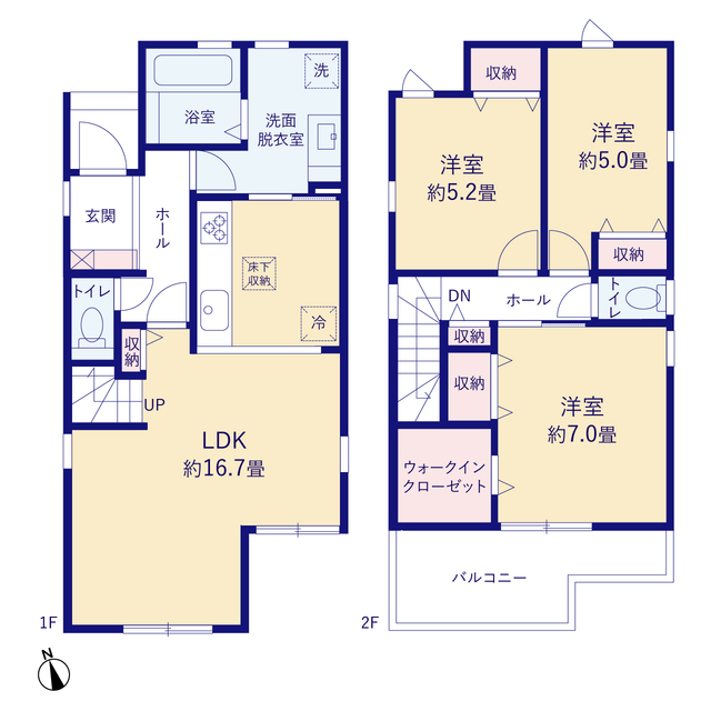 リーブルガーデン岡崎市緑丘の見取り図