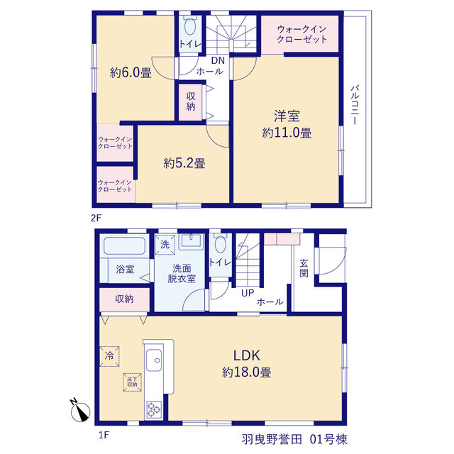 リーブルガーデン羽曳野誉田の見取り図