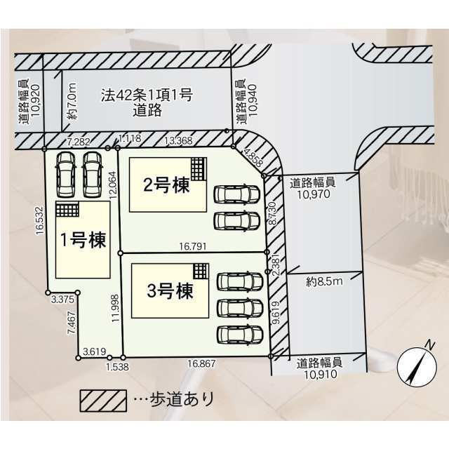クレイドルガーデン十和田市西十二番町 第2の見取り図