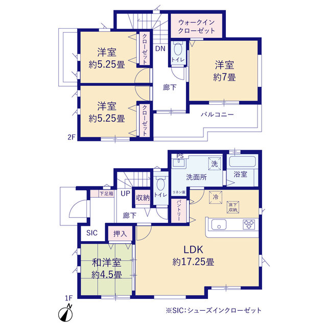 グラファーレ4373四街道市千代田６期２棟の見取り図