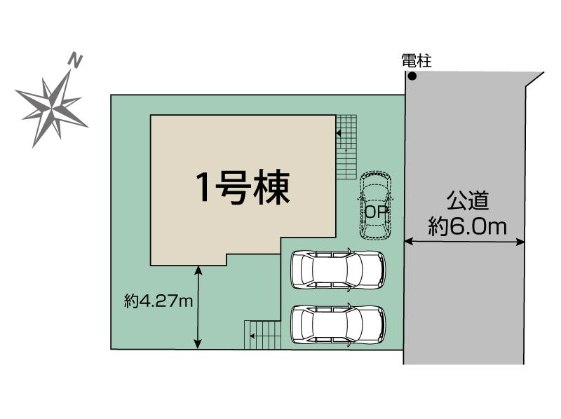  柏市南逆井2丁目1棟 区画図