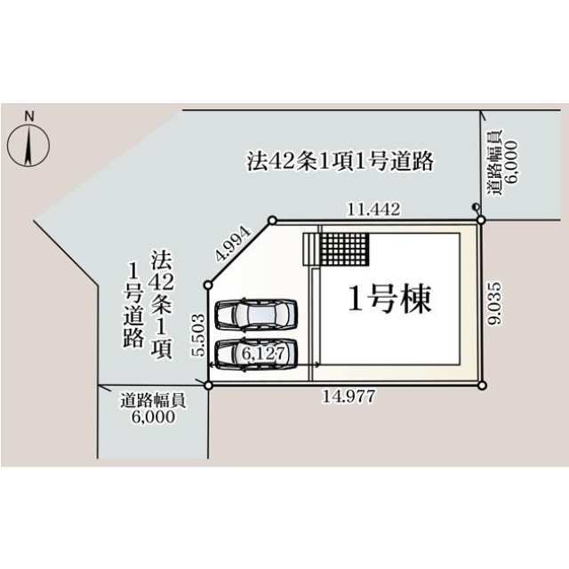 クレイドルガーデン酒田市錦町 第3の見取り図