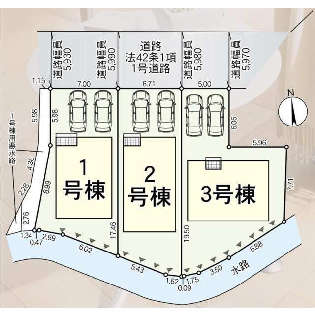 クレイドルガーデン枚方市招提南町 第5の見取り図