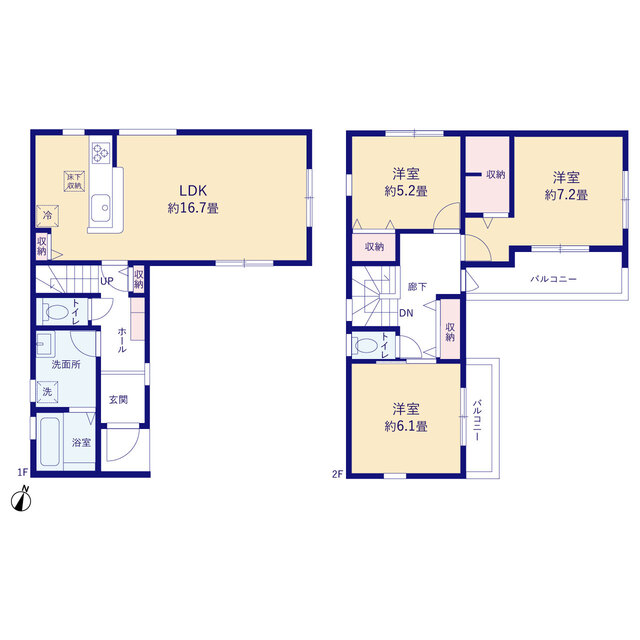 リーブルガーデン三島市安久の見取り図