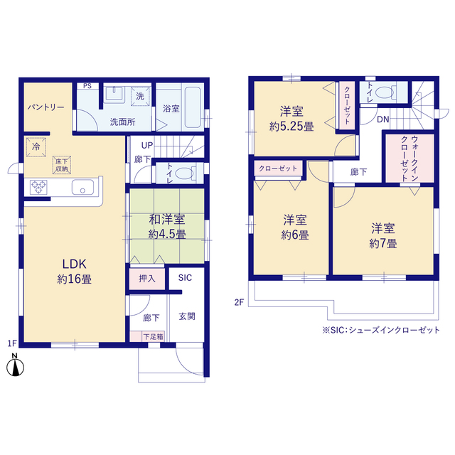 グラファーレ4273船橋市二和東１１期１３棟の見取り図