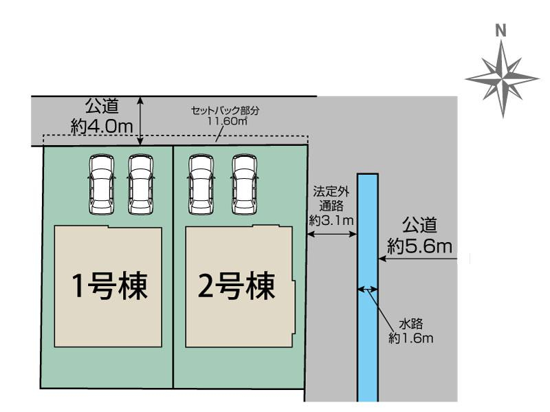 ブルーミングガーデン座間市新田宿２棟の見取り図