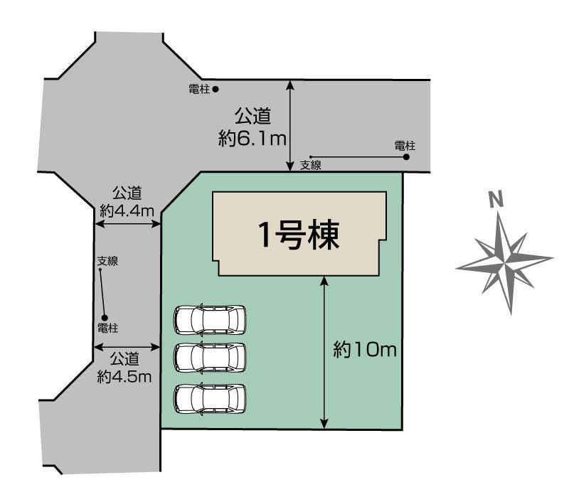 福島市笹谷道場1棟 区画図