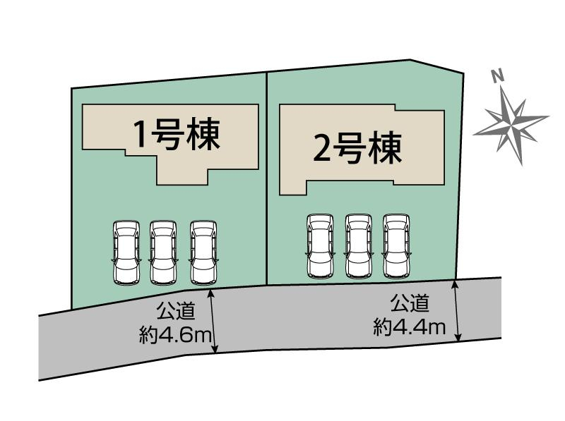 ブルーミングガーデン御殿場市川島田２棟の見取り図