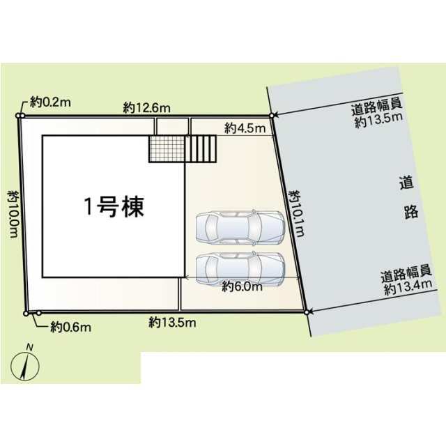 クレイドルガーデン桑名市北別所 第2の見取り図