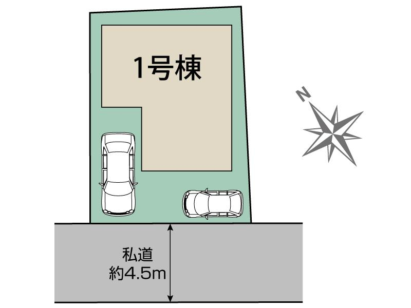 柏市西原3丁目1棟 区画図