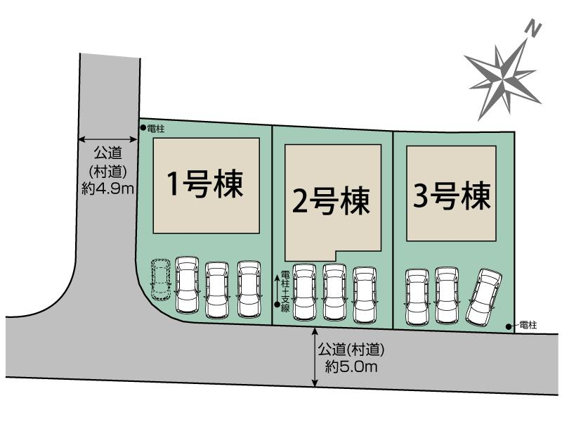 読谷村渡具知3棟 区画図