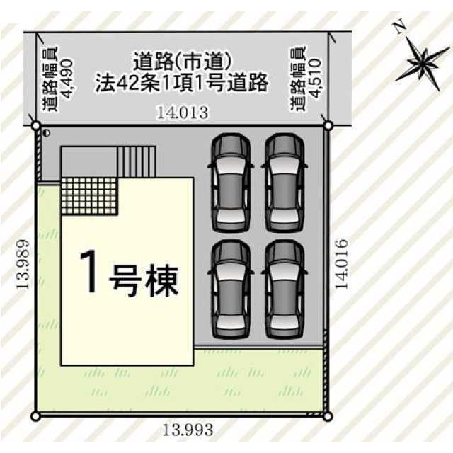 クレイドルガーデン大分市椿が丘 第1の見取り図