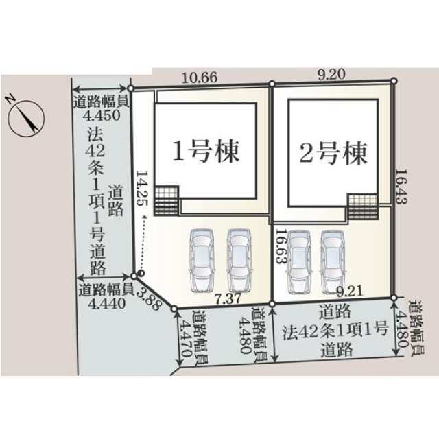 クレイドルガーデン古河市新久田 第1の見取り図